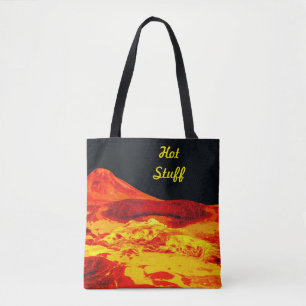 Heet-domme Lava op canvas tas