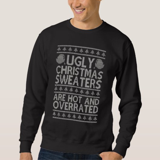 Heet en overdreven Ugly Sweaters Merry Kerstmis (Voorkant)