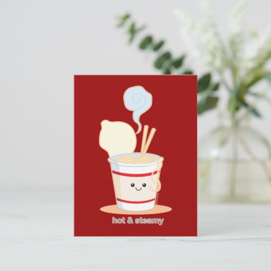 Heet en Steamy Briefkaart (Staand voorkant)