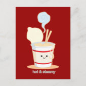 Heet en Steamy Briefkaart (Voorkant)