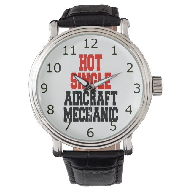 Heet Enig Vliegtuig Mechanisch Horloge (Voorkant)