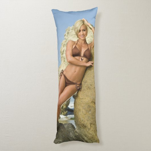 Heet Fitness Meisje Lichaamskussen (Achterkant (Verticaal))