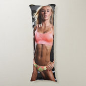 Heet Fitness Meisje Lichaamskussen (Voorkant Verticaal)