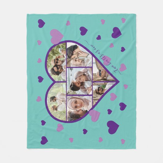 Heet Foto Collage Fleece Blanket (Voorkant)