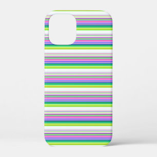 Heet gekleurde neon strepen iPhone 12 mini hoesje
