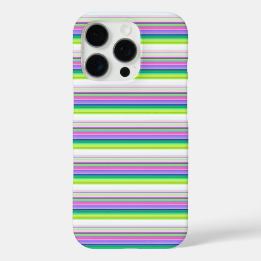 Heet gekleurde neon strepen Case-Mate iPhone case (Achterkant)