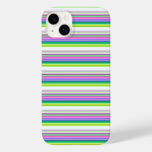 Heet gekleurde neon strepen Case-Mate iPhone case (Achterkant)