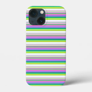 Heet gekleurde neon strepen iPhone 13 mini hoesje