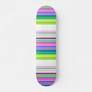 Heet gekleurde neon strepen skateboard