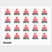Heet getrouwd Pipefitter Vierkante Sticker (Vel)