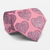 Heet glitter Pattern Stropdas (Opgerold)