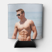 Heet Guy Bloed Borst Musculair Abs Beach Zelden Blikjeskoeler (Voorkant)