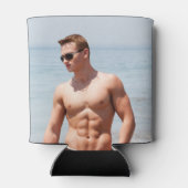 Heet Guy Bloed Borst Musculair Abs Beach Zelden Blikjeskoeler (Achterkant)