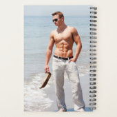 Heet Guy Bloed Borst Musculair Abs Beach Zelden Planner (Achterkant)