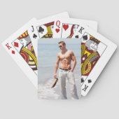 Heet Guy Bloed Borst Musculair Abs Beach Zelden Pokerkaarten (Achterkant)