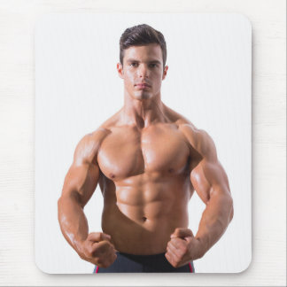Heet Guy Flexibele Muscles Sexy Shirtless Man Hunk Muismat