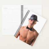 Heet Guy Sexy Shirtless Bow Stropdas Man Hunk Planner (Display)