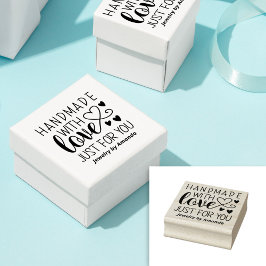 Heet handgemaakt met liefde alleen voor jou rubberstempel
