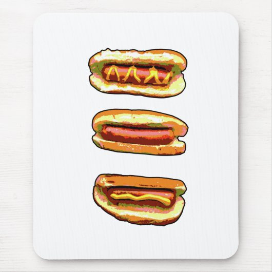 Heet-hondenmousepad Muismat (Voorkant)