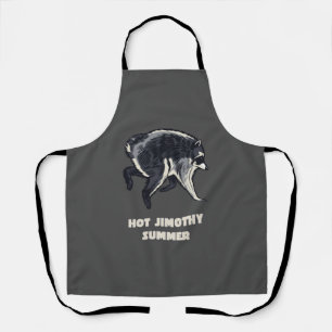 Heet Jimothy Zomer Grappige Wasbeer Meme Dier Schort