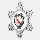 Heet kinderleven tin sneeuwvlok ornament (Rechts)