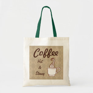 Heet koffie boodschappentas cadeau tote bag