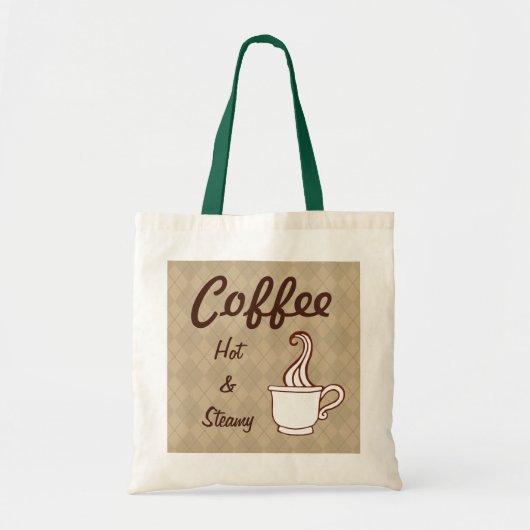 Heet koffie boodschappentas cadeau tote bag (Voorkant)