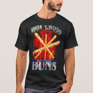 Heet kruis broodjes patroon voor vader 2 t-shirt