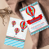 Heet luchtballon - Aankondiging van een feest