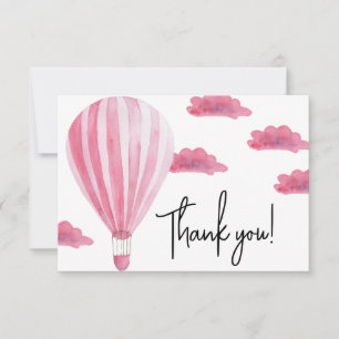 Heet luchtballon baby shower bedankt