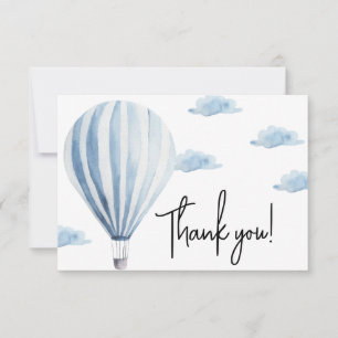 Heet luchtballon baby shower bedankt