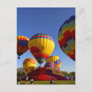 Heet luchtballon briefkaart