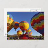 Heet luchtballon briefkaart (Voorkant / Achterkant)