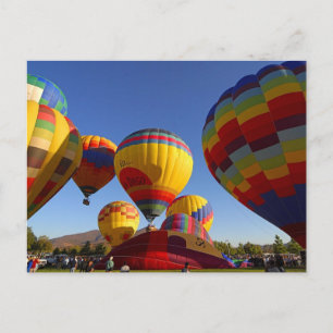 Heet luchtballon briefkaart