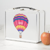 Heet luchtballon cartoonillustratie (In situ)