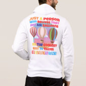 Heet-luchtballon de beste manier om te vliegen hoodie (Achterkant)