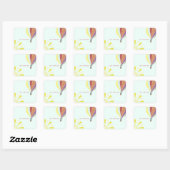 Heet luchtballon en Sun Envelope Seal Sticker (Vel)
