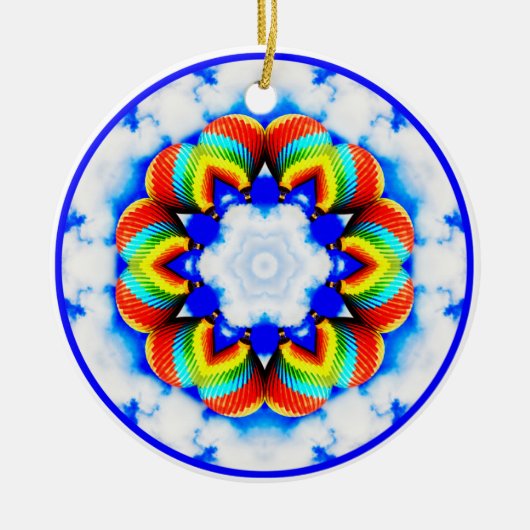 Heet luchtballon Kaleidoscope Ornament (Voorkant)