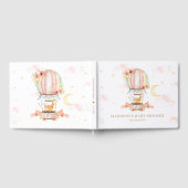 Heet luchtballon Kute Animals Florence Baby shower Gastenboek (Volledig)