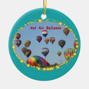 Heet luchtballon met Sparkles Ornament