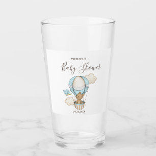 Heet Luchtballon Teddbeer Wolken Vogel Baby Shower Glas