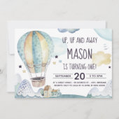 Heet luchtballon - uitnodiging (Voorkant)