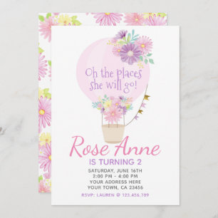 Heet luchtballon - uitnodiging