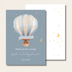 Heet Luchtballon Whimsical Knuffel Beer Bedankkaart