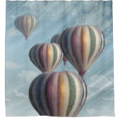 Heet luchtballonnen — Showgordijn Douchegordijn (Voorkant)