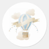 Heet luchtballonstickers ronde sticker (Voorkant)