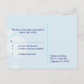 Heet luchtballonvaarding RSVP Uitnodiging Briefkaart (Achterkant)