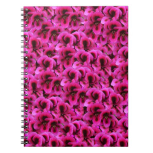 Heet magenta Geranium Flowers Notitieboek