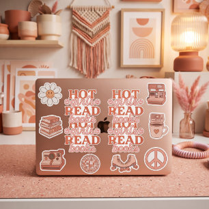 Heet Meisje Leest Boeken Sticker