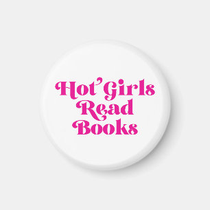 Heet Meisjes Lees Boeken Magneet
